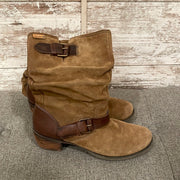 BROWN SUEDE BOOTS $230