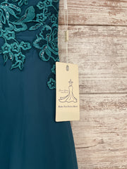 GREEN/FLORAL LONG DRESS (NEW)