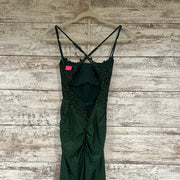 GREEN LONG EVENING GOWN
