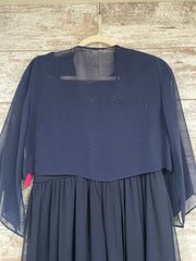 NAVY 2 PC. LONG DRESS SET