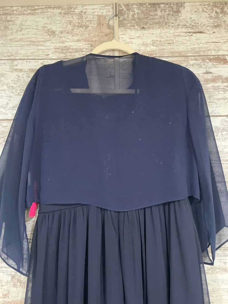 NAVY 2 PC. LONG DRESS SET