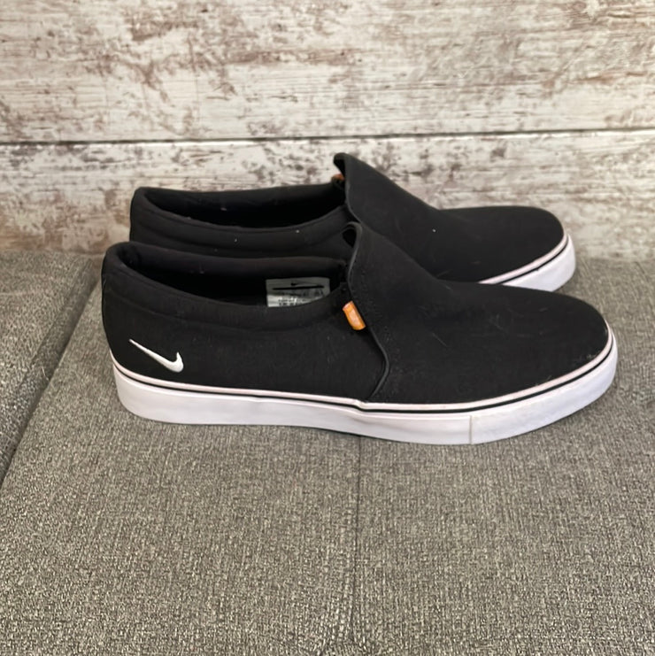BLACK SLIP ON SHOES $55