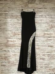 BLACK LONG EVENING GOWN