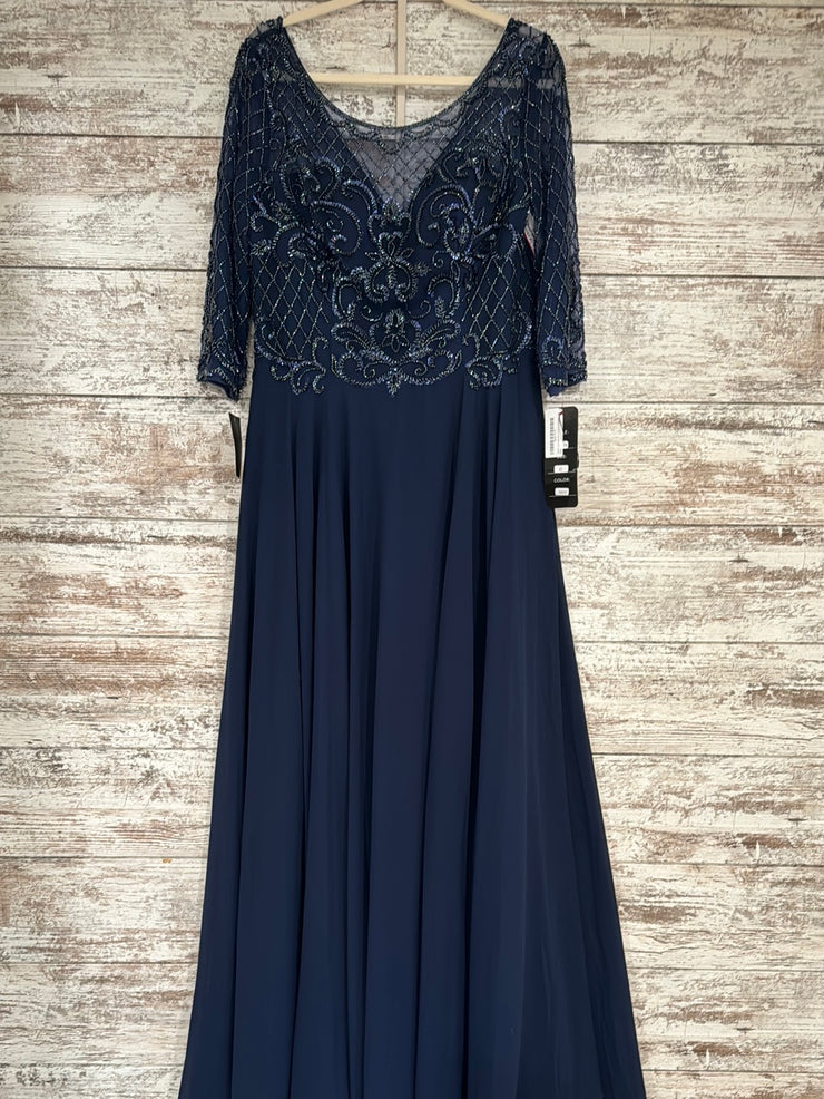 NAVY SPARKLY LONG DRESS (NEW)