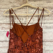 BRONZE SPARKLY LONG DRESS-NEW