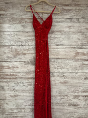 RED SPARKLY LONG DRESS (NEW)