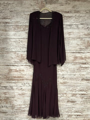 PURPLE 2 PC. LONG DRESS SET