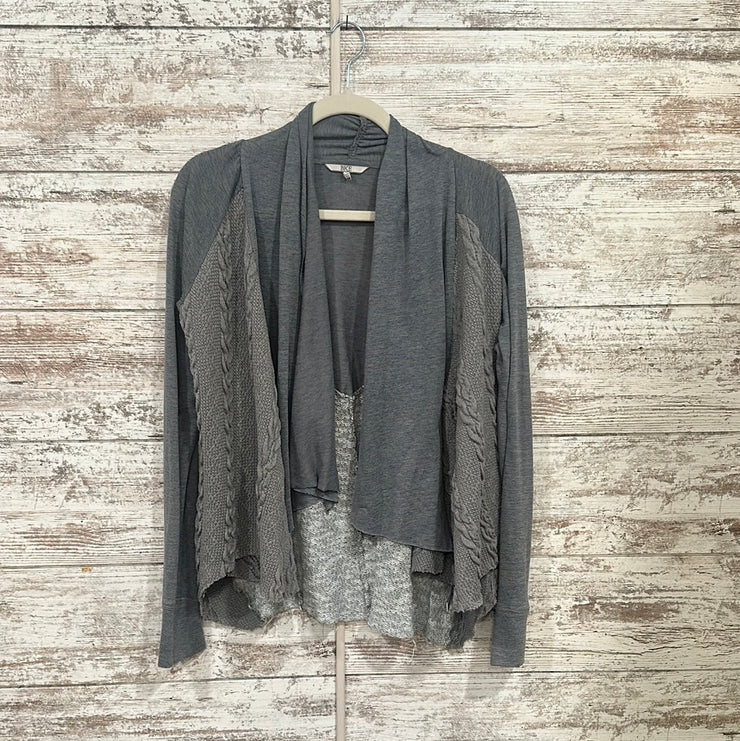 GRAY OPEN CARDIGAN