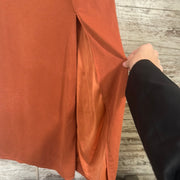 RUST COLORED LONG DRESS (NEW)