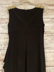 BLACK/GOLD LONG EVENING GOWN