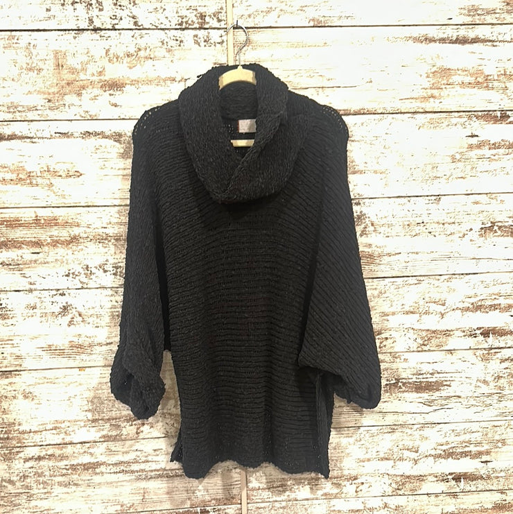 BLACK COWL NECK SWEATER (NEW)