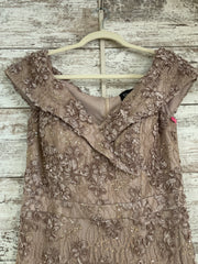 BLUSH SPARKLY LONG EVENING GOW