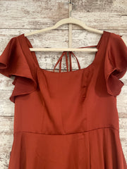 RUST COLORED A LINE GOWN (NEW)