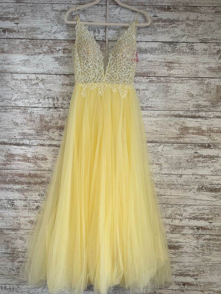 YELLOW A LINE GOWN