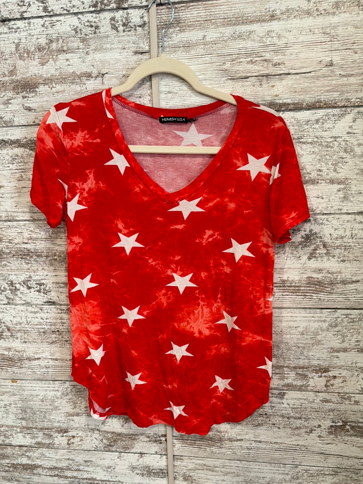 RED STARS SHORT SLEEVE TOP