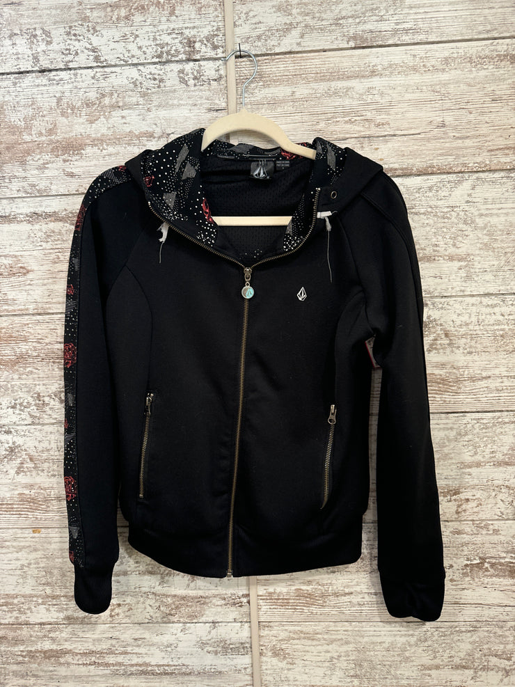 BLACK HOODED JACKET $68