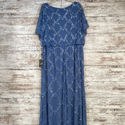 BLUE SEQUIN LONG DRESS (NEW)