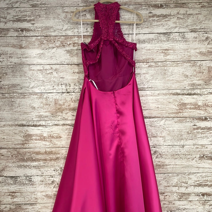 PINK A LINE GOWN