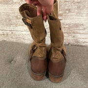 BROWN SUEDE BOOTS $230