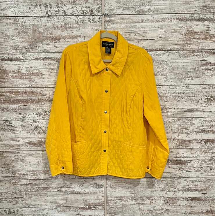 YELLOW BUTTON UP JACKET