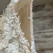 WHITE/FLORAL WEDDING GOWN$1300