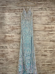 BLUE SPARKLY LONG DRESS (NEW)