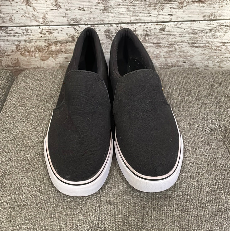 BLACK SLIP ON SHOES $55