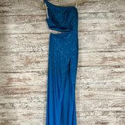 BLUE SPARKLY LONG DRESS