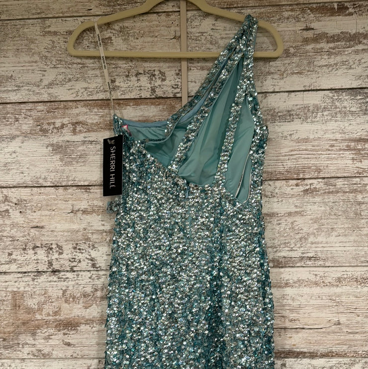 BLUE FULL SEQUIN LONG DRESS