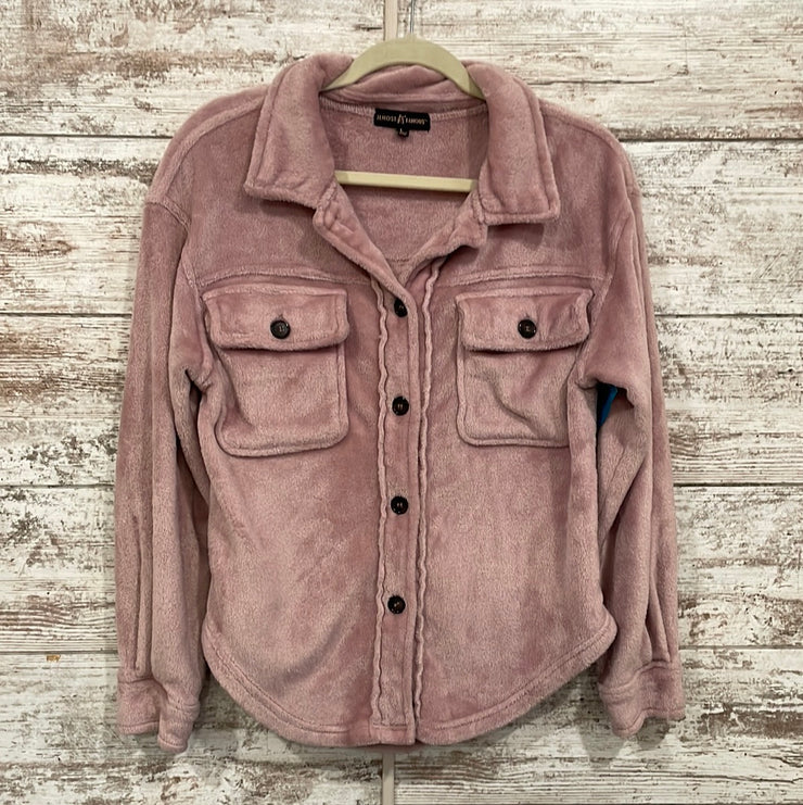 PINK SOFT FLEECE LONG SLEEVE T