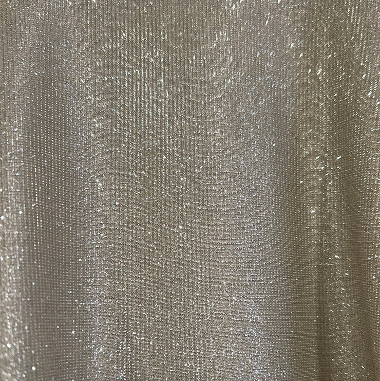 GREEN SPARKLY A LINE GOWN