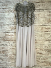 GRAY BEADED TOP LONG DRESS$849