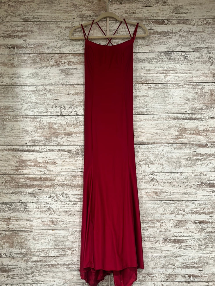 RED LONG EVENING GOWN