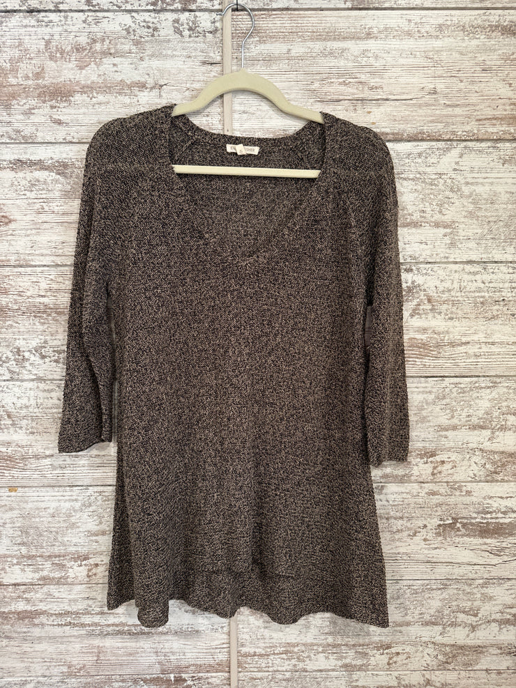 BROWN 100% LINEN SWEATER $198