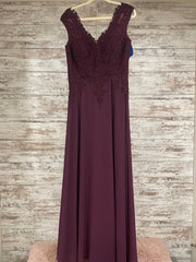 PURPLE LONG EVENING GOWN (NEW)