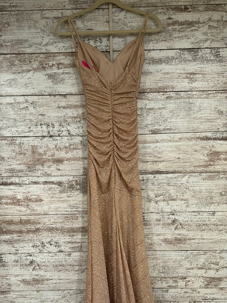 GOLD SPARKLY LONG DRESS