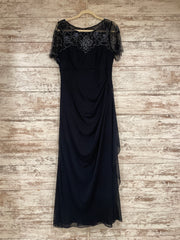 NAVY LONG EVENING GOWN