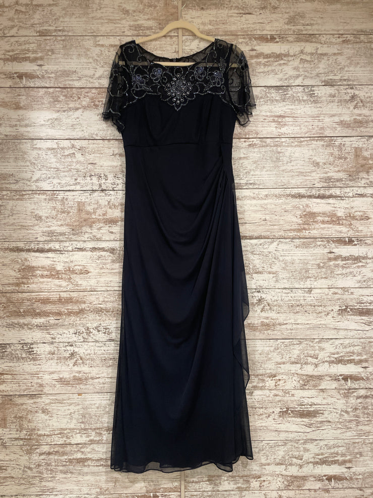 NAVY LONG EVENING GOWN