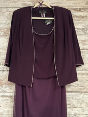 PURPLE 2 PC. LONG DRESS SET