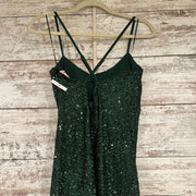 GREEN SPARKLY LONG DRESS (NEW)