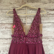 RASPBERRY BLING TOP A LINE GOW