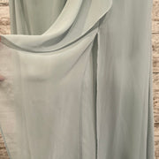 GREEN LONG EVENING GOWN