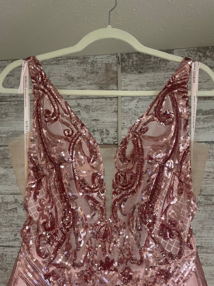 PINK SPARKLY A LINE GOWN (NEW)