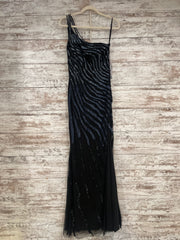 BLACK/NAVY SEQUIN DRES-NEW$528
