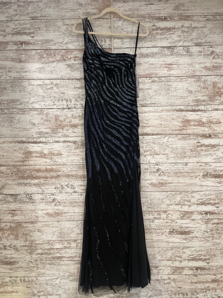 BLACK/NAVY SEQUIN DRES-NEW$528