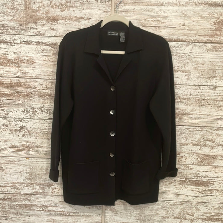 BLACK WOOL BLEND JACKET