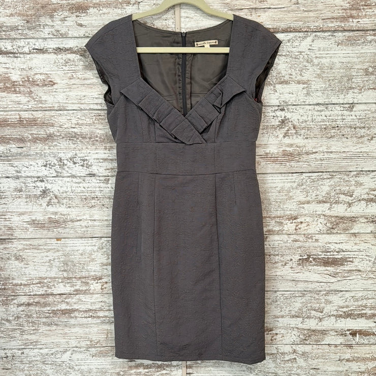 GRAY FITTED SHORT DRESS $148
