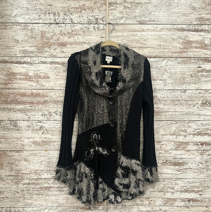 BLACK/GRAY CARDIGAN (NEW) $138