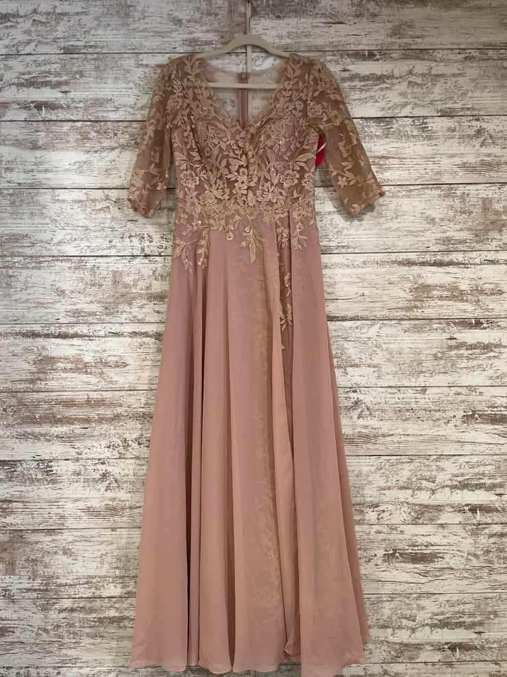 PINK/FLORAL LONG DRESS (NEW)