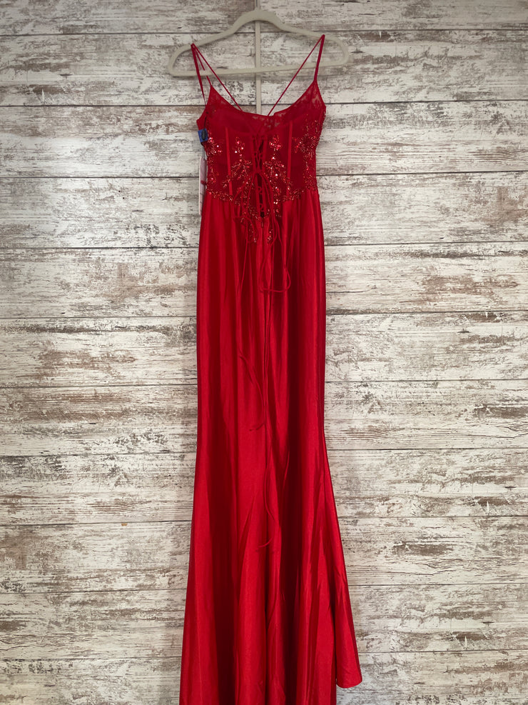 RED LONG EVENING GOWN (NEW)